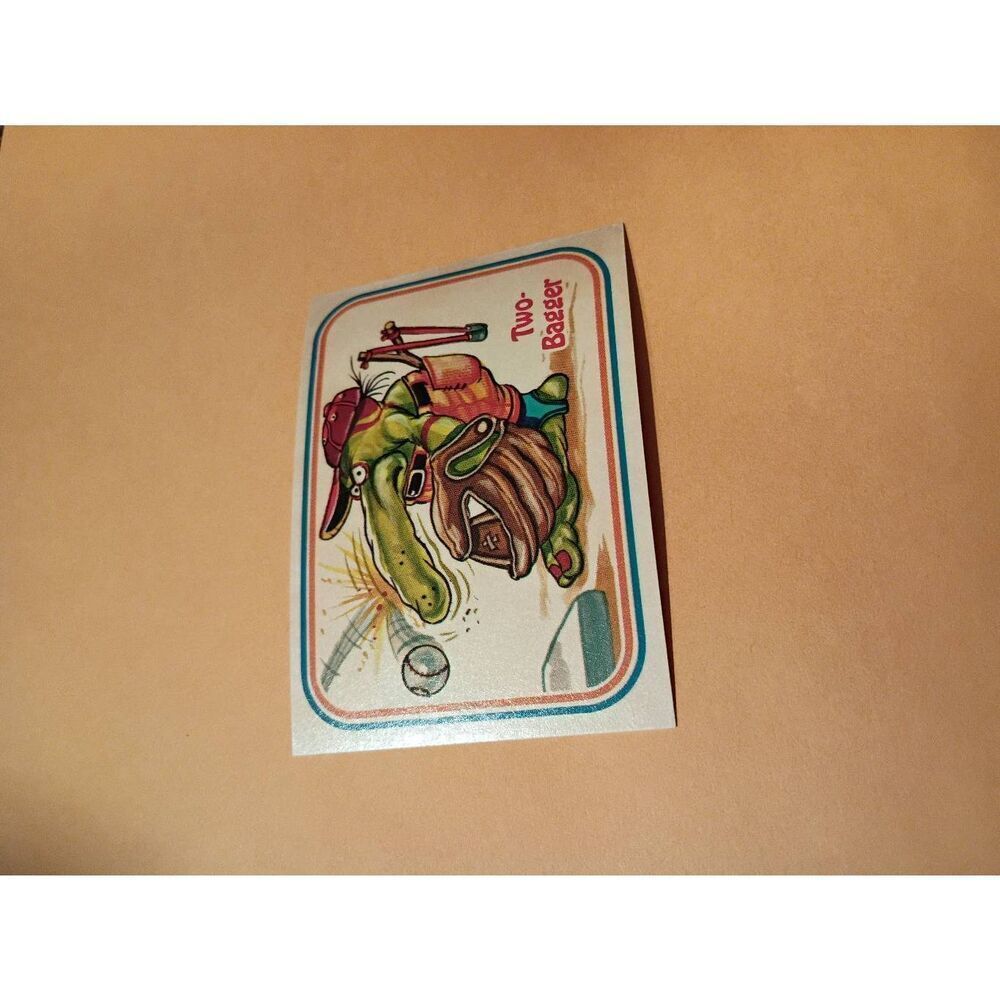 1988 Leaf Awesome All Stars Trading Card 57 Two Bagger 2nd Base Baseball Parody